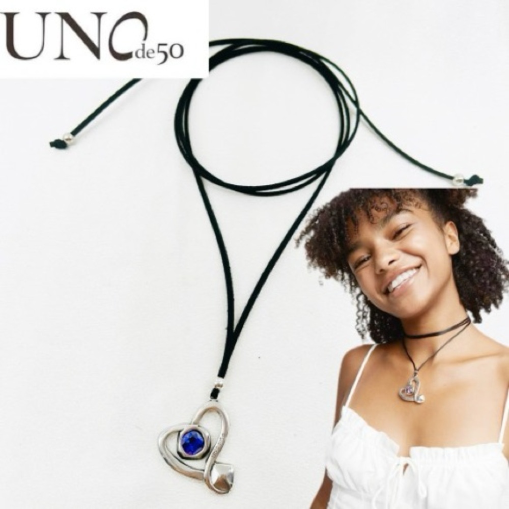 Uni de50 silver Heart Pendant Necklace